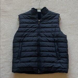 Neiman Marcus Midnight Blue Puffer Vest